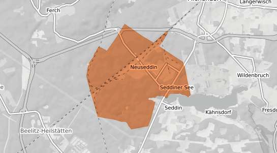 Mietspiegelkarte Seddiner See Neuseddin